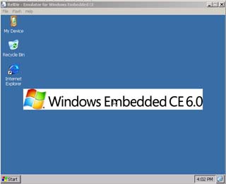 Windows Embedded CE 6.0 screen